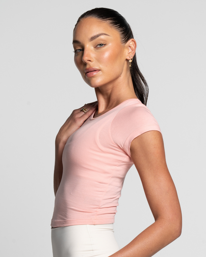 Cropped Tee - Pink