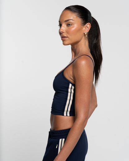Seren Tank - Navy/Off-White